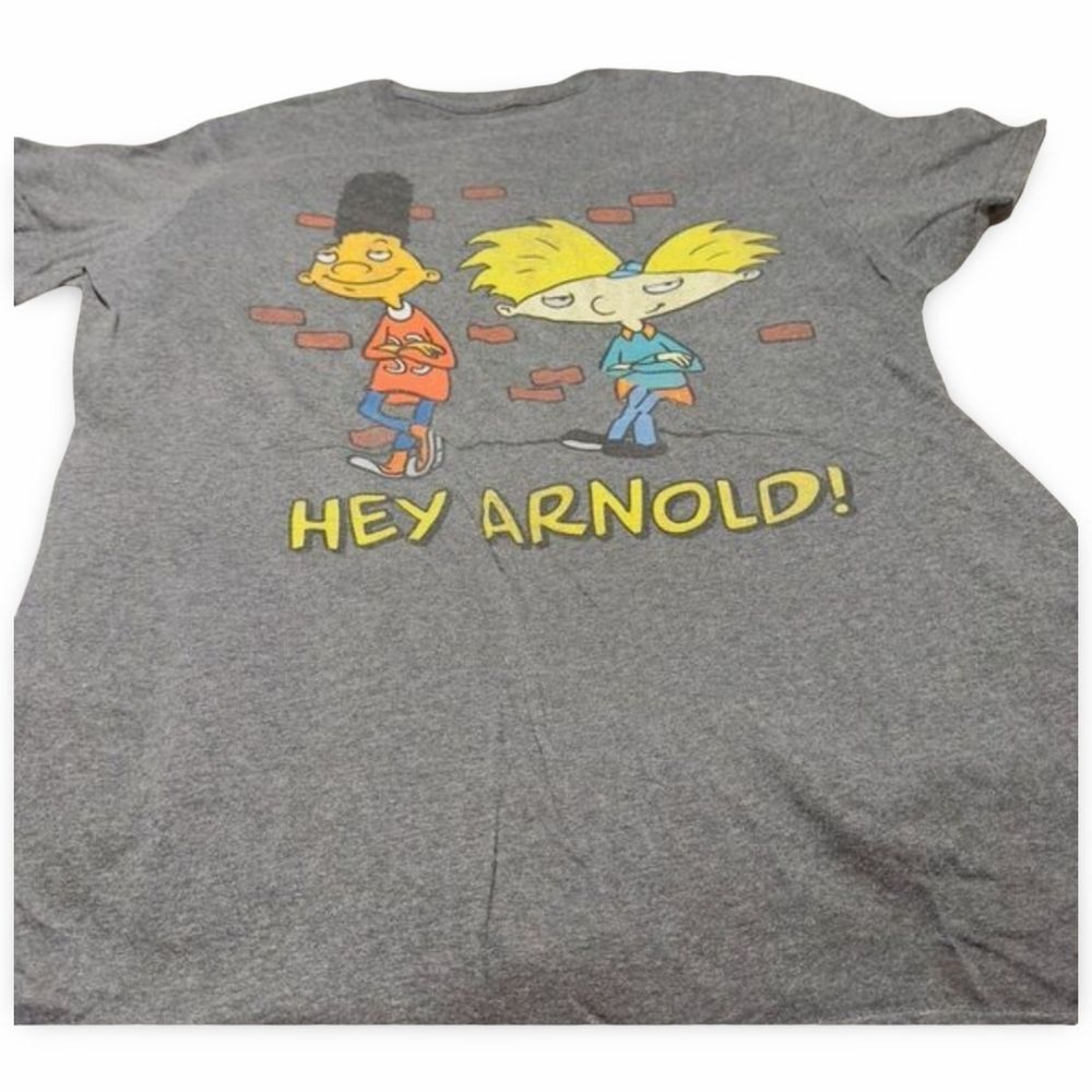 Hey Arnold Nickelodeon Graphic T Shirt 90s Cartoon Arnold Gerald Retro TV Tee